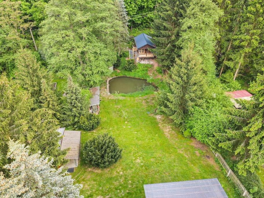 Apartament Tiny House Am Teich Garnsdorf Zewnętrze zdjęcie